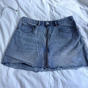 Cheap Monday Blue Denim Mini Skirt